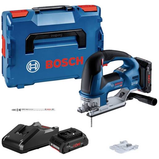 BOSCH Professional akumulatorska ubodna testera GST 18V-155 BC, 2x4.0Ah ProCORE akumulator, punjač GAL 18V-40, L-Boxx kofer