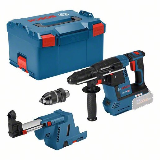 BOSCH Professional GBH 18V-26 F SOLO + GDE 18V-16, L-BOXX 061191000K