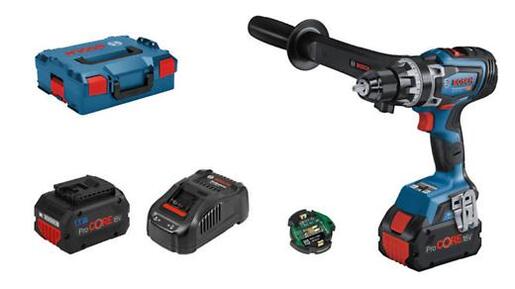 BOSCH Professional akumulatorska bušilica-odvrtač GSR 18V-150 C, 2x8.0Ah ProCore akumulator, punjač GAL 1880 CVl, L-Boxx kofer