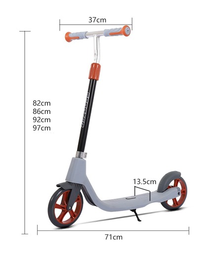 Trotinet za decu i mlade – SnakeBoard stil 665 - sivi