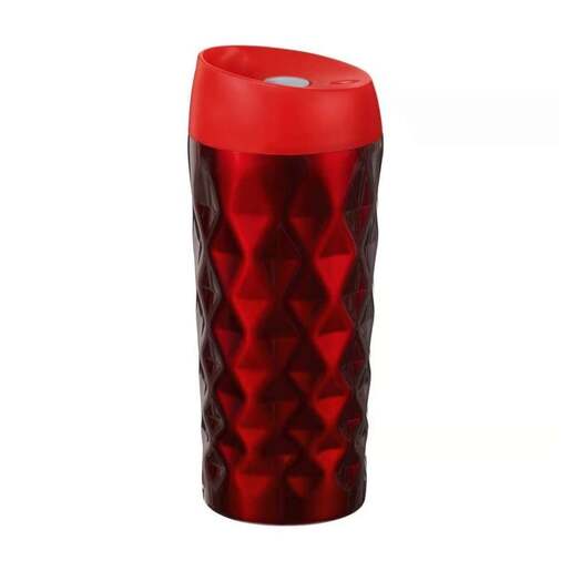 Dajar DJ84573 termos šolja sa dvostrukim zidom 400ml 3d dekoracija crvena