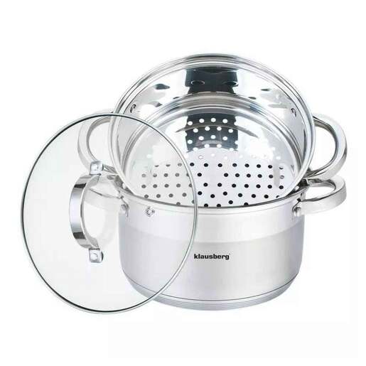 Klausberg KB7138 Set šerpi 3/1 za kuvanje na pari 3.1L 3 dela 20cm