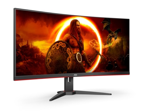 Monitor 34 AOC CU34G2XE/BK, UWQHD, VA, 144Hz, 1ms, HDMI, DP, zakrivljen, gaming