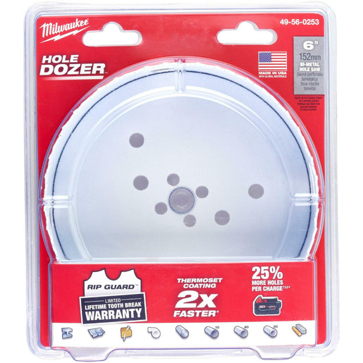 Milwaukee Kruna za otvore, bi-metalna, 152 mm, HOLE DOZER 49560253
