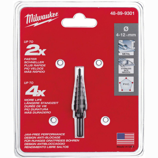 Milwaukee Stepenasta burgija za metal, 4 12 mm 48899301