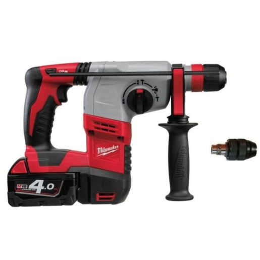 Milwaukee Bušilica mode SDS-plus čekić 18 V, 4,0 Ah, HEAVY DUTY, u HD kutiji, sa 2 baterije i punjačem HD18 HX-402C 4933441280