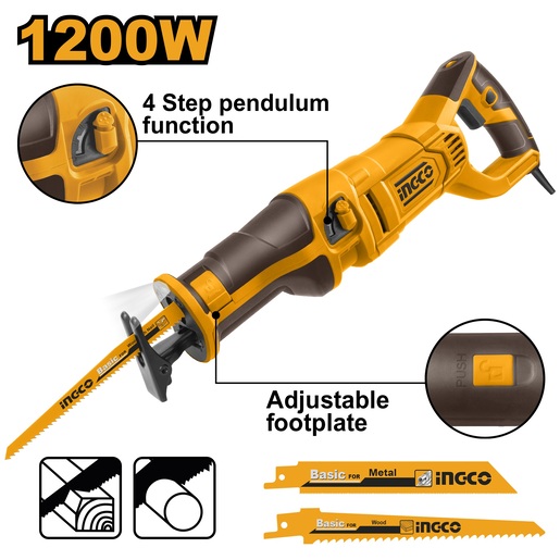 INGCO EL Univerzalna testera - lisičarka 1200 W RS12001