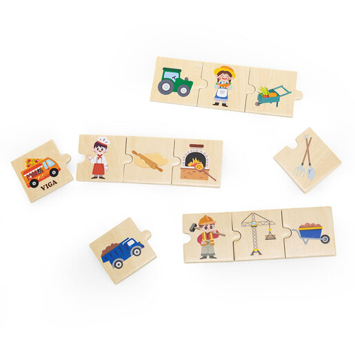 Viga puzzle - ljudi i njihova zanimanja