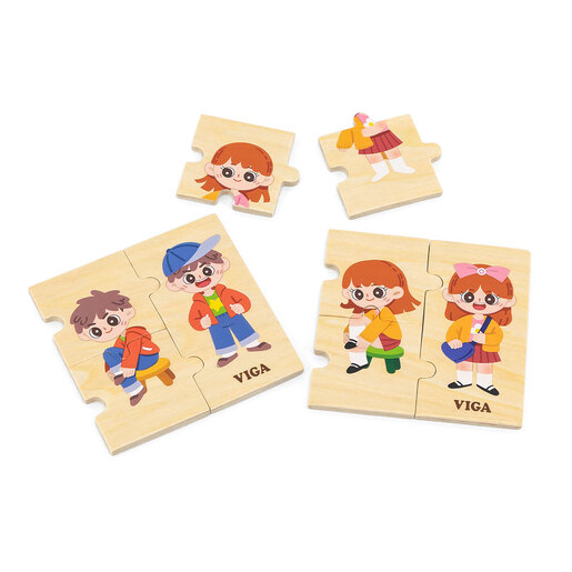 Viga puzzle oblačanje - redosled koraka