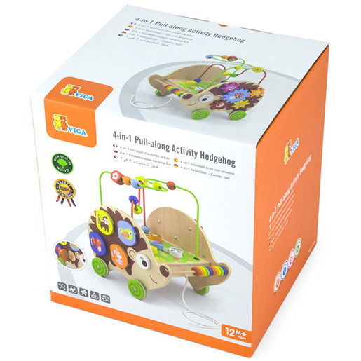 Viga Montesori rolerkoster jež na točkovima