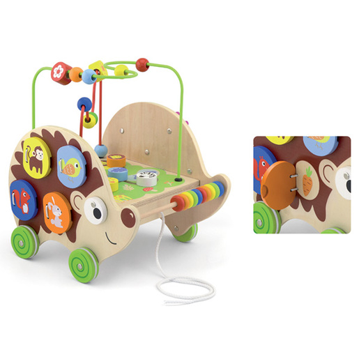 Viga Montesori rolerkoster jež na točkovima