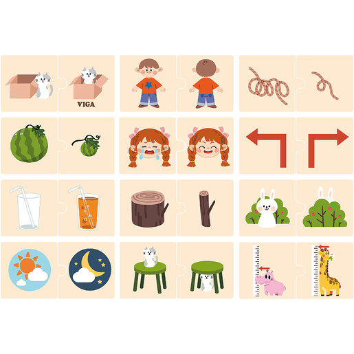 Viga puzzle suprotnosti
