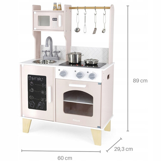 Viga drvena kuhinja roze