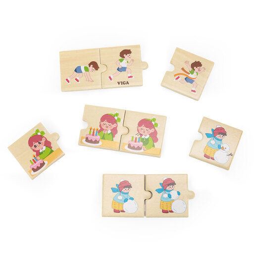 Viga puzzle - logički niz - dnevne aktivnosti