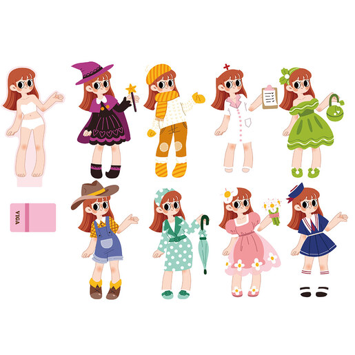 Viga magneti obuci devojčicu