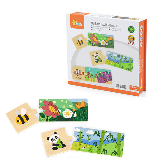 Viga puzzle životinje i njihova staništa