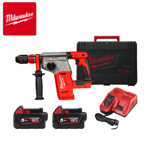 Milwaukee Aku čekić 2x 5Ah + punjač + kofer 18V M18 BLHX-502X