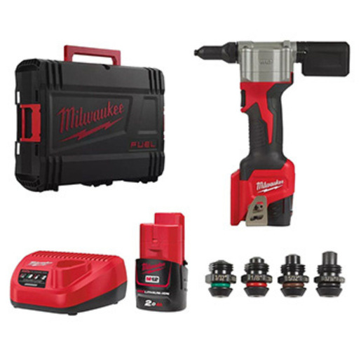 Milwaukee Akumulatorski pištolj za pop nitne 12V 2Ah M12 BPRT-201X