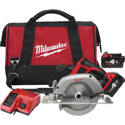 Milwaukee Kružna testera za drvo i plastiku 55 mm, 18 V, 4.0 Ah, HEAVY DUTY, sa 2 baterije i punjačem, HD18 CS-402B