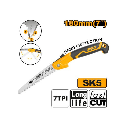 INGCO Testera sklapajuća 180mm HFSW1808