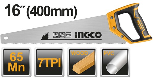 INGCO Ručna testera 400mm HHAS08400