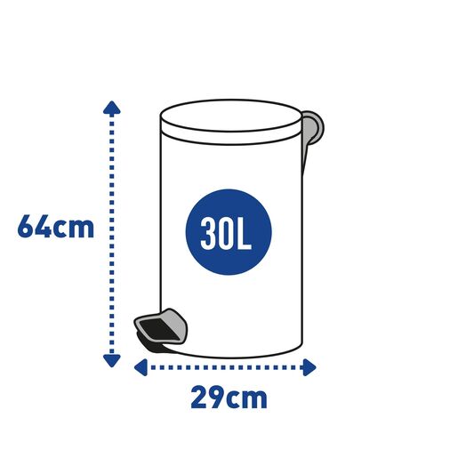 OPERA Kanta za otpatke 30l black 20614B