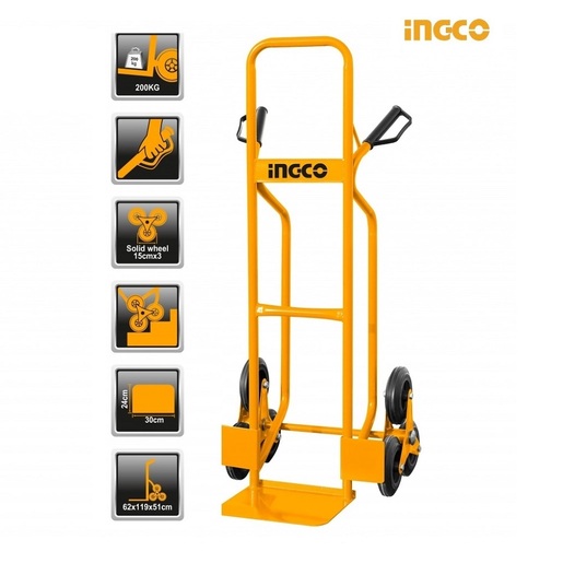 INGCO Transportna kolica 6 točkova 200KG HHHT20461