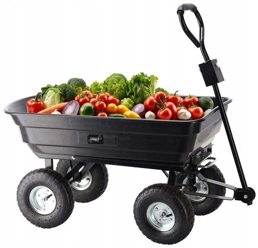 CHOMIK Baštenska/transportna kolica Garden Line, 300 kg, 75 L Black