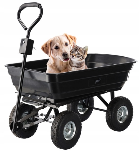 CHOMIK Baštenska/transportna kolica Garden Line, 300 kg, 75 L Black