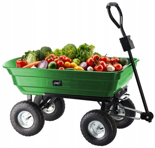 CHOMIK Baštenska transportna kolica Garden Line, 300kg, Green, 75 L