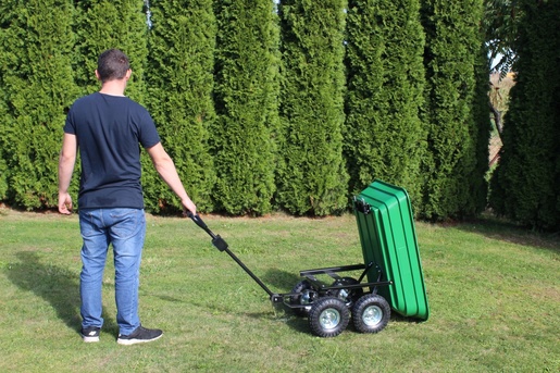 CHOMIK Baštenska transportna kolica Garden Line, 300kg, Green, 75 L