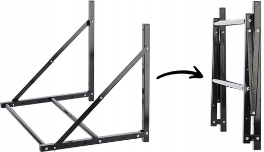 CHOMIK Zidni nosač za gume 56x50x 80–120 cm