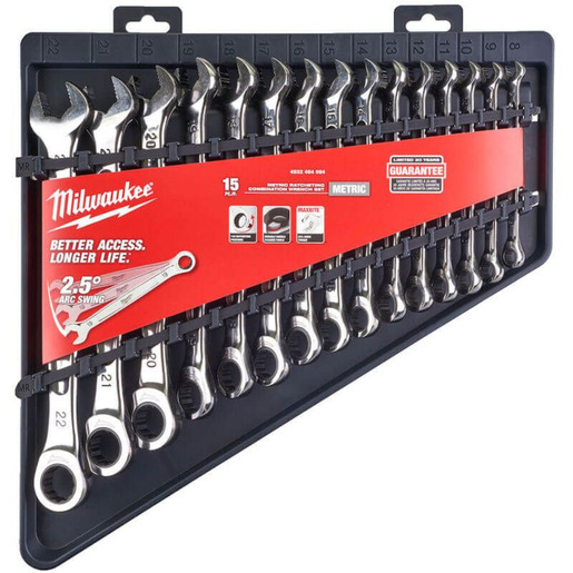 Milwaukee set ključeva sa čegrtaljkom 8-22mm 15/1 4932464994