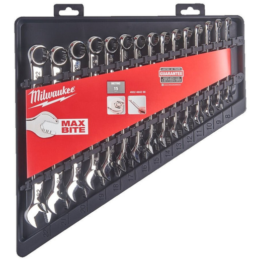 Milwaukee Set kombinovanih ključeva, 8-22mm, “Max Bite”, 15 kom 4932464258