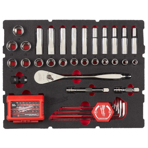 Milwaukee Set nasadnih ključeva i pribora, Packout, 10 24 mm, 70 kom 4932480716