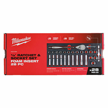 Milwaukee set nasadnih ključeva 1/2" 28/1 u penastom modulu 4932479826