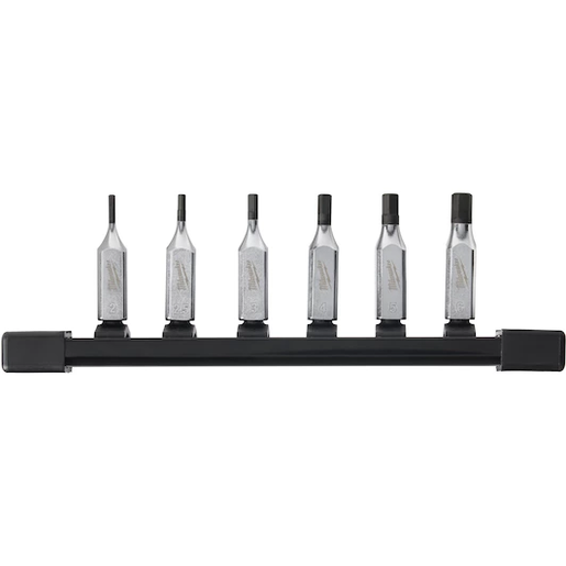 Milwaukee set nasadnih ključeva 1/4" na nosaču, metrički, 2–6 mm, 6 delova 4932480566