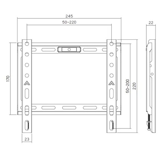 Xstand FIX 1343, Nosač za TV, Fiksni, 200x200, 45kg