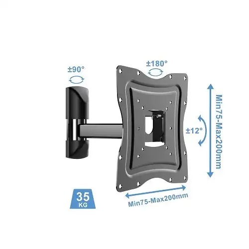 Kettz TVN-5502, Nosač za TV, Zglobni, 17-43, 30kg