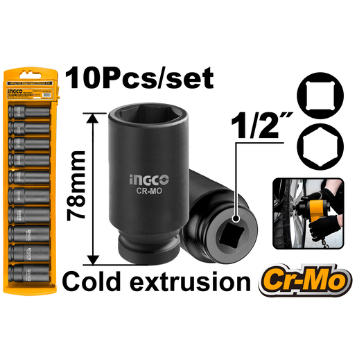 INGCO Nasadni ključevi 10/1 1/2" HKISSD12102L