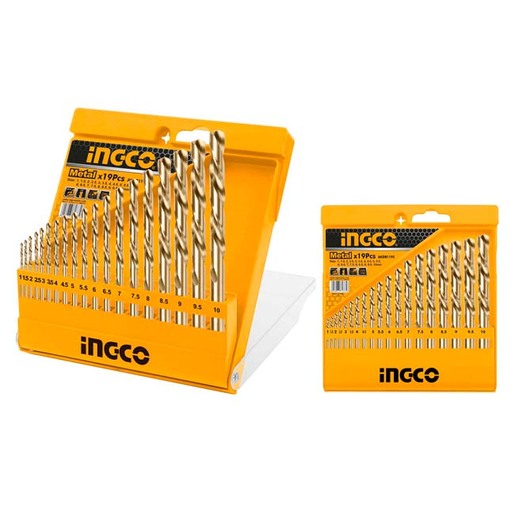 INGCO 19-delni set burgija HSS AKDB1195