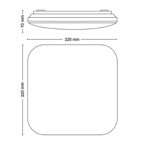 Philips Mauve cetvrtasta plafonska svetiljka bela 1x17w 2700 915004575602