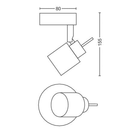 Philips Meranti spot svetiljka bela 1x35w 230,929003253501