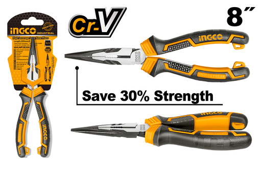 INGCO Ojačana špic klešta 200mm INDUSTRIAL IN HHLNP28200