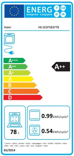 Haier ugradna rerna H6 ID2P5B3YTB