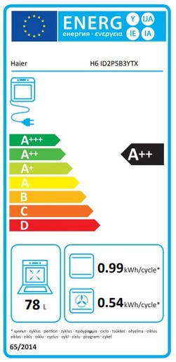 Haier ugradna rerna H6 ID2P5B3YTX