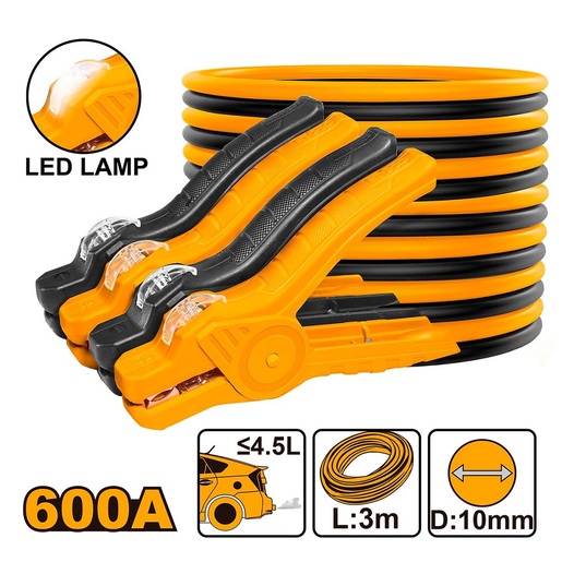 INGCO Kablovi za startovanje sa lampom HBTCP6008L