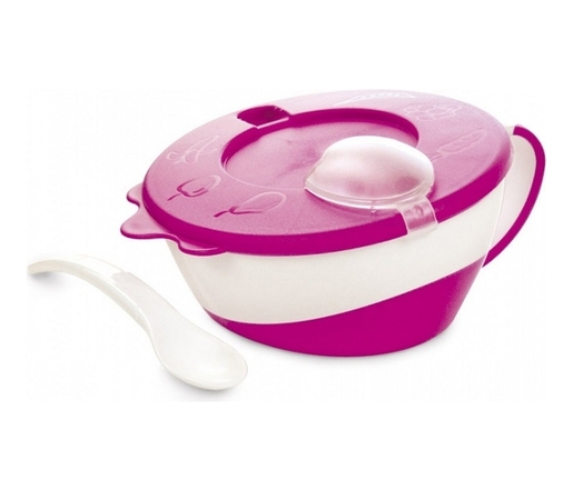 Canpol Babies Činija Sa Kasikom 31/406 - Roze