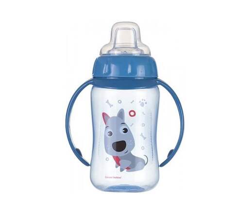 Canpol Babies Flasica/Solja Sa Kljunom I Ruckama 56/512 "Happy Animals - Training" 320Ml - Dog