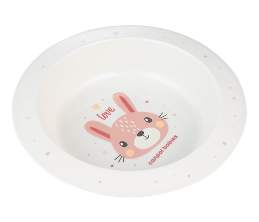 Canpol Babies Činija 4/412 Cute Animals 270Ml - Pink